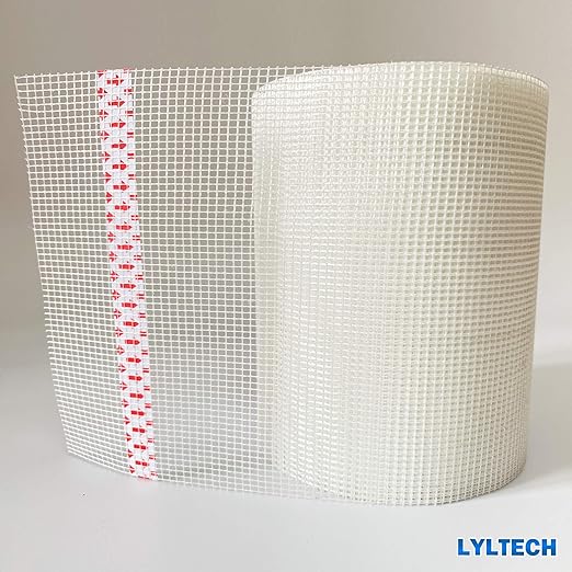 Drywall Joint Tape- 5.7in X 100 ft,13 MESH,100% Fiberglass,Heavy-Duty Self-Adhesive Wall Crack and Seam Patch