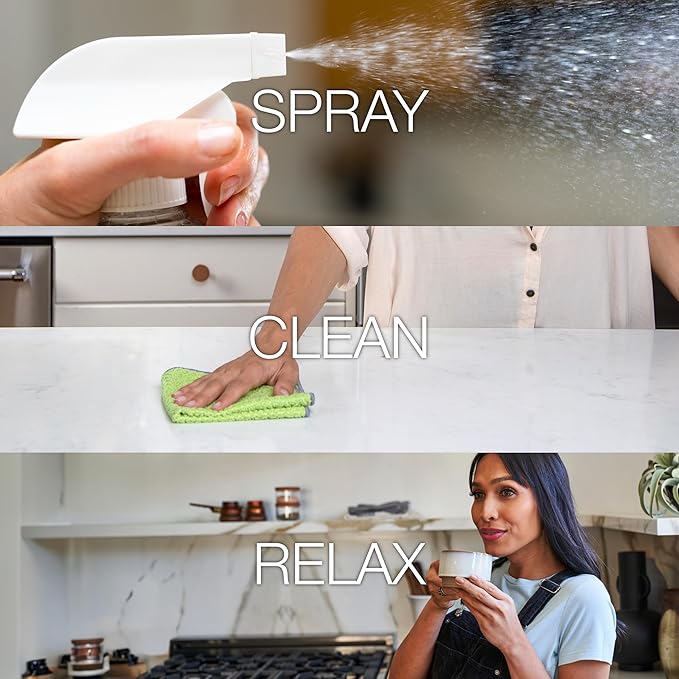 Bona All-Purpose Cleaner - Lime Basil Scent - 24 fl oz - Household Cleaner Cuts Through Tough Grease & Grime - Safe for Household Surfaces (Pack of 2)