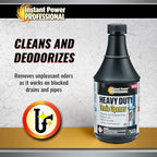 Instant Power Professional Heavy Duty Drain Opener – Sink Drain Cleaner Clog Remover, Drain Defense for Sinks, Made in USA, Shower Drain Cleaner and Deodorizer – 20 Fl Oz