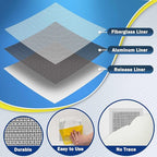 Seloom Drywall Repair Kit Upgraded Size, 2/4/6/8/10 Inch Drywall Patch Kit Large Hole, Self Adhesive Fiberglass Mesh Wall Patch Quick Repair for Damaged Drywall Ceiling