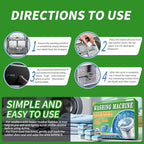 Washing Machine Cleaner Tablets 12 Pack - Deep Cleaning Tablets for HE Front & Top Load Washers, Septic Safe, Eco-Friendly, Removes Residue & Odors