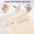 6-Piece Bag, Durable Cotton Mesh Laundry Bag, Sturdy Zipper, Breathable Mesh, Exquisite Laundry Bag for Underwear, Clothes, Pants, Shoes and Socks