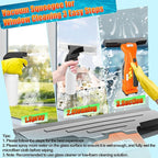 Window Vacuum Squeegee Cordless Compatible for Dewalt 20V/60V Battery (No Battery), Electric Window Cleaner Window Vacuum, Vacuum Squeegee for Window Cleaning, Mirror, Glass, Car Windshield