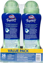 Clorox Fraganzia Laundry Scent Booster Crystals, In-Wash Fragrance Beads for Fresh-Smelling Clothes & Linens, Safe for All Fabrics & Colors, Cedarwood & Sage, 18 Oz, 2 Pack