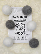 Wool Dryer Balls XL 6-Pack – Organic 100% New Zealand Wool, Reusable, Saves Drying Time, Reduces Wrinkles