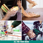 Teivio Disposable Gloves, Plastic Gloves for Kitchen Cooking Cleaning Food Handling