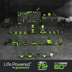 Greenworks 60V 8" Cordless Cultivator/Tiller + 4.0Ah Battery and Charger