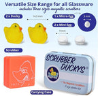 Scrubber Duckys Magnetic Glass Super Magnetic Glass Cleaner - 3 size scrubbers - Scratch-Free Cleaning Tool