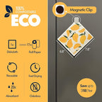 Swedish Dishcloths for Kitchen, 8 Pack Reusable Paper Towels with Clips, Non-Scratch Swedish Kitchen Towels, Super Absorbent Cellulose Sponge Cloths, Dishwasher Safe, No Odor