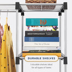 Whitmor Modern Industrial Freestanding Closet Organizer