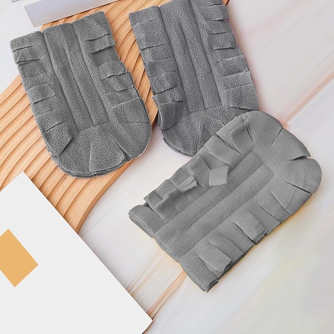 Zubebe 6 Pcs Duster Refill Reusable Fleece Duster Refills Feather Flat Dusters Multi Surface Washable Cleaning Pads Tools for Home, Blinds, Car, Pet, Furniture, Fans (Grey)