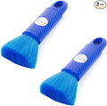 Kitchen + Home 6.5" Inch Compact Travel Duster - Electrostatic Duster - 2 Pack Blue with Carry Case