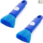 Kitchen + Home 6.5" Inch Compact Travel Duster - Electrostatic Duster - 2 Pack Blue with Carry Case