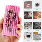 4 Pack Damp Dusting Sponge Duster, Pink Dust Cleaning Sponge, Reusable Household Cleaning Sponge Tool for Blinds, floorboards, Fan Blades, Vents, Glass, Railings, Mirrors