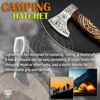 SHINY CRAFTS-Viking Axe Bearded Axe Tomahawk Birthday Gifts-Hatchet,Throwing Axes Gifts for him Wood Working Tool Viking Gifts for Men Camping Hatchet Tomahawk with Sheath (SCA 14)