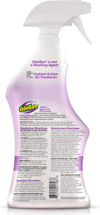 OdoBan Ready-to-Use Disinfectant and Odor Eliminator, Made in the USA, Lavender Scent, Set of 2, 32 oz Spray and 1 Gallon Concentrate