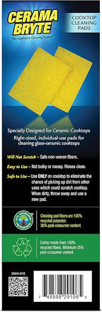 Cerama Bryte Cooktop Cleaning Pads, 10-Count 2 Pack