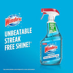 Windex Glass and Window Cleaner Spray Bottle, Bottle Made from 100% Recycled Plastic, Surface Cleaning Spray, Original Blue Scent, 23 Fl Oz,6 Count (Pack of 2)