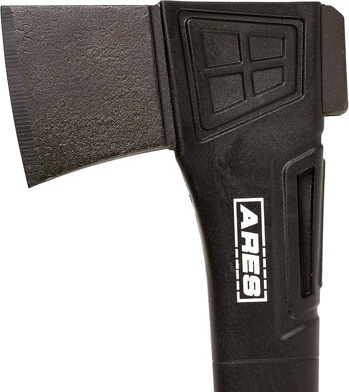 ARES 45005 – 18-Inch Chopping Axe – Lightweight Fiberglass Handle Construction – High-Carbon Steel Blade Head – Gardening, Hiking, and Outdoor/Adventure Applications