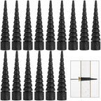15 Pcs Wood Anchor Stripped Screw Hole Repair Kits-Door Hinge Hole Repair Kits Fit Screws Sizes #2 to #18-Adjustable Wall Anchors for Wood Door Drywall Hole Repair