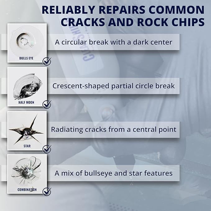 Clearshield Windshield Repair Kit - Window Rock Chip Repair Kit - Cracked Windshield Repair Kit - Auto Glass Repair Kit for 1000+ Repairs