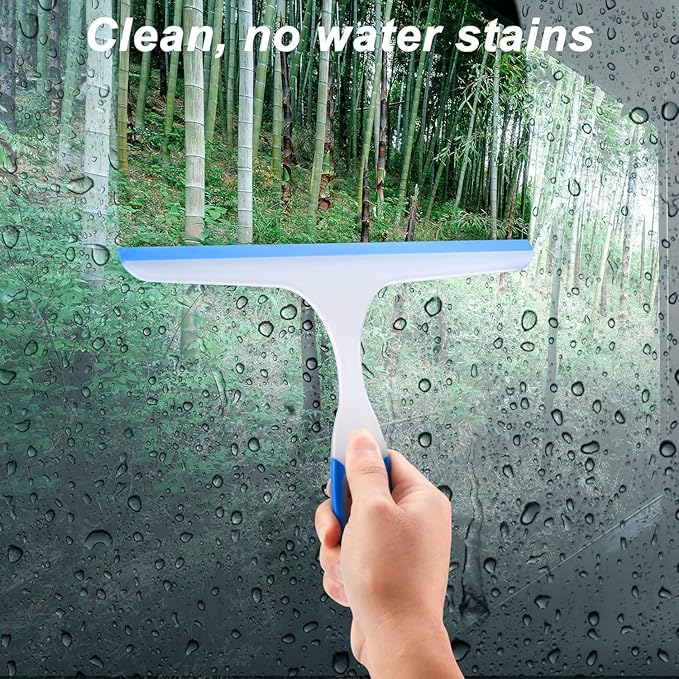 18pcs Bathroom Squeegee Shower Squeegee for Glass Doors, for Shower Glass Cleaner Squeegee, Window Cleaning Shower Door with 10 Hooks