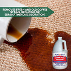 Sun-Glo Ultra-Efficient Coffee Stain Remover for Upholstery & Carpet - Experience Spotless Clean! (4x1 Gallon Case)
