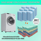 8 Pack 6 Layer Fleece Duster Refills for Swiffer Hand Duster, Zero Waste, 360-degree Cleaning，Reusable and Washable Replacement Dusters for Cleaning Ceiling Fan Hardwoods and Furniture(Multicolour)