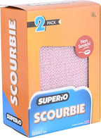 Superio Nylon Cleaning Pad, Dish Scrubbers, Multi Surface Scratch- Free Scour Sponge for Stainless Steel, Copper cookware, China, Dishes and plasticware (2)