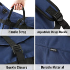 Laundry Bag Backpack, 125L Extra Large Travel Laundry Bags with Shoulder Straps, Adjustable & Extendable Design, Laundry Hamper Bag with 3 Pockets for Laundromat, College, Travel, Camping