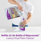 Rejuvenate Luxury Vinyl Floor Cleaner Refill, 1 Gallon, Gently Cleans and Revitalizes Luxury Vinyl Floors