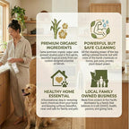 Non-Toxic Home Cleaning - The Collection 5 Pack - Includes 5 Cleaners, 1 Canvas Tote, 2 Microfiber Cloths, 2 Coconut Husk Scrubers - 100% Natural Organic Ingredients that Truly Perform