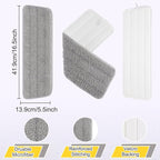 6 Pack 16.5 inch Reusable Mop Pads Microfiber Spray Mop Replacement Heads for Wet/Dry Mops Compatible with Bona Floor Care System