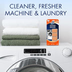 Glisten Washing Machine Cleaner and Freshener Deodorizer for All Top Load and Front Load Washers and HE Machines, Made in the USA, Fresh Scent, 9 Tablets