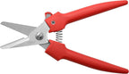 Clauss Spring-Action Stainless Steel Wire Cutters / Pruning Shears For Gardening, Red, 7.5’’ (33503)