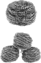 Stainless Steel Sponges Scourer, Steel Wool Scrubber, Scrubbing Scouring Pad for Pots, Pans and Ovens Great for Kitchen, Bathroom, Outdoors by EcoQuality (48)