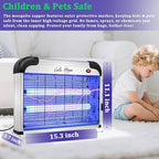 Lulu Home Electric Bug Zapper, Aluminium Indoor Insect Killer for Mosquito, Bug, Fly with Powerful 2800V Grid 20W Bulbs
