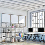 TUMUCUTE Wire Storage Cubes, Metal Storage Shelves Bookshelf, Stackable Modular Closet Organizer for Bedroom Living Room, Office, Black (20-Cube, Iron)