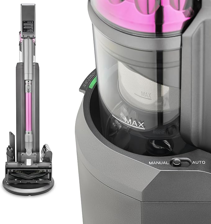 Soniclean STV-3 Cordless Vacuum Cleaner with Auto-Empty Base Station - Clean for The Cure® - Special Edition for Breast Cancer Awareness & Research (Susan G. Komen®)