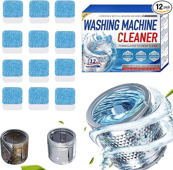 Washing Machine Cleaner Powder, 2025 Best Deep Clean for Front or Top Load Washers, Inside Drum and Laundry Tub Seal, HE Washer Cleaning Solution for Long-Removes Odor (24)