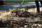 THE GROUNDSKEEPER II Rake 55-inch Lightweight Fiberglass Handle, 21-inch Head, Durable Steel Tines for Gardening, De-Thatching or Professional Landscaping
