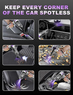 Handheld Car Vacuum Portable Cordless, 15000Pa High Power Handheld Vacuum with Brushless Motor, 4 in 1 Vacuum Cleaner Air Duster for Car Home Office Pet Hair Keyboard