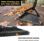 Outdoor Angle Broom Indoor,Upgraded Heavy Duty Commercial Brooms,Black Broom for Sweeping House,Restaurant,Kitchen,Garage,Courtyard