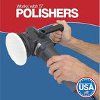 5" Non-Scratch Polishing Pad Hook & Loop Non-Woven Discs, Non-Abrasive Finishing Pads, Buff & Polish Finished Surfaces, Wood Oil & Wax Application, Orbital Sander Polishing Pad - 10 Pack (White)