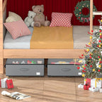 Under Bed Storage with Wheels, No Assemble Required 10 inches height Under Bed Storage bins,Large capacity Rolling Underbed Shoe Storage containers，dorm underbed storage drawers