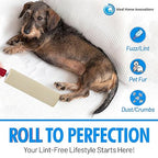 Made in USA – Heavy Duty 8” Wide Lint Roller 6-Pack, Extra Sticky Pet Hair Remover for Clothes, Carpets, Furniture & Car – Dog & Cat Hair Lint Remover with Easy Peel Sheets, Total 360 Sheets