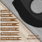 GSCIT Club Black Edge Banding, 7/8 inch x 250ft Melamine Edge Banding with Hot Melt Adhesive Preglued Cabinet Edge Banding Flexible Black Veneer Edging