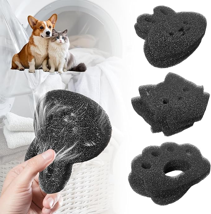 Pet Hair Remover for Laundry-6PCS,Dog Hair Remover for Laundry,Pet Hair Remover Balls for Washing Machine Reusable Hair Catcher for Dogs and Cats (1)