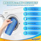 KEEPOW 2 Pack Microfiber Cleaning Pad, Mop Replacement Pads for Hardwood Floor Cleaner/Hard Surface Floor Cleaners, Washable Dusting Refill for Premium Spray Mop