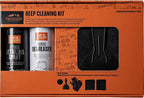 Traeger Grills Deep Cleaning Kit - Exterior Detailing Spray (16oz), Foaming Degreaser (16oz), Grill Scraper & Pad, Microfiber Towels, Nitrile Gloves - Tools for cleaning Grill, Smoker, Oven, Griddle